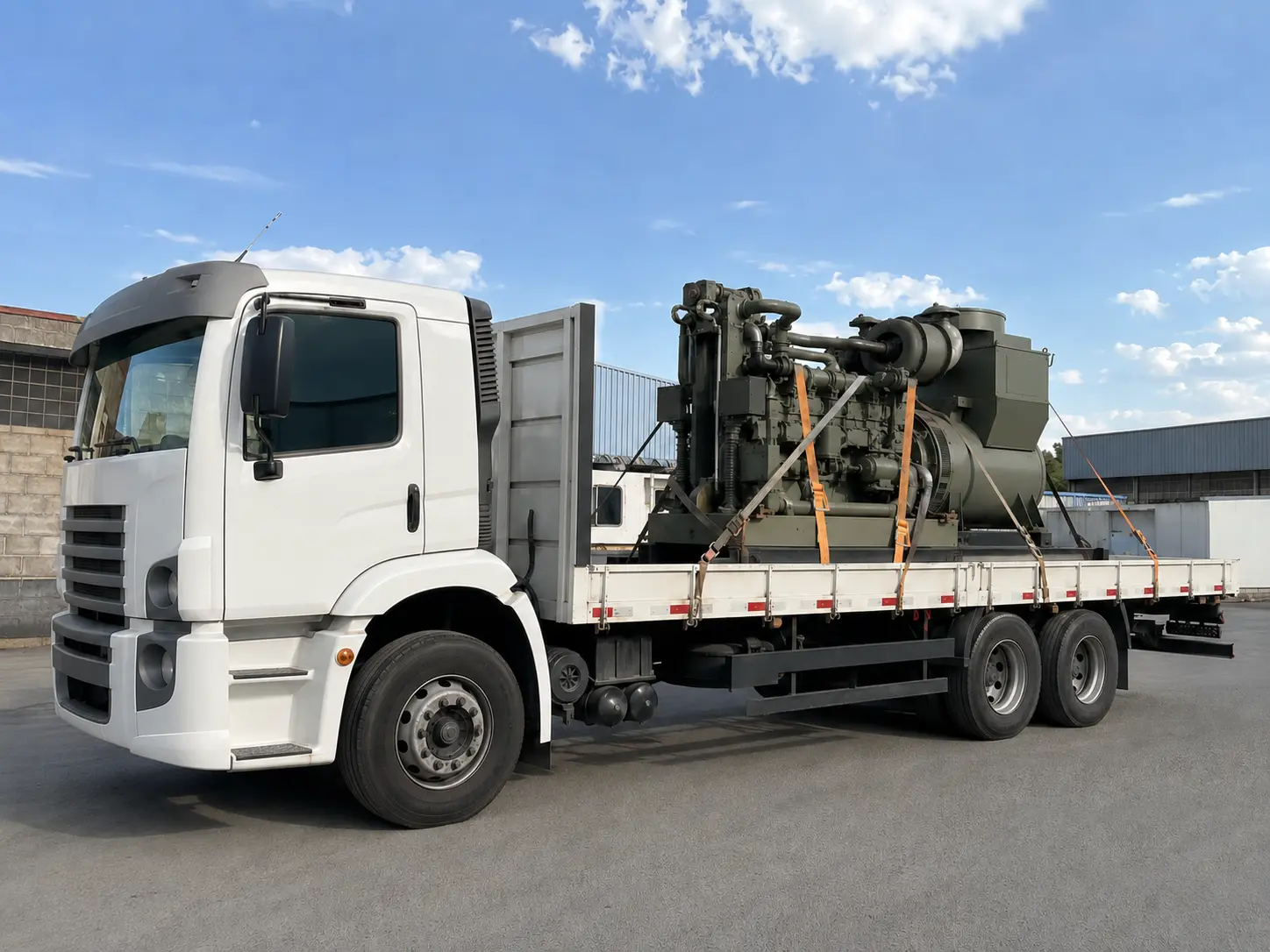 Transporte de máquinas e equipamentos